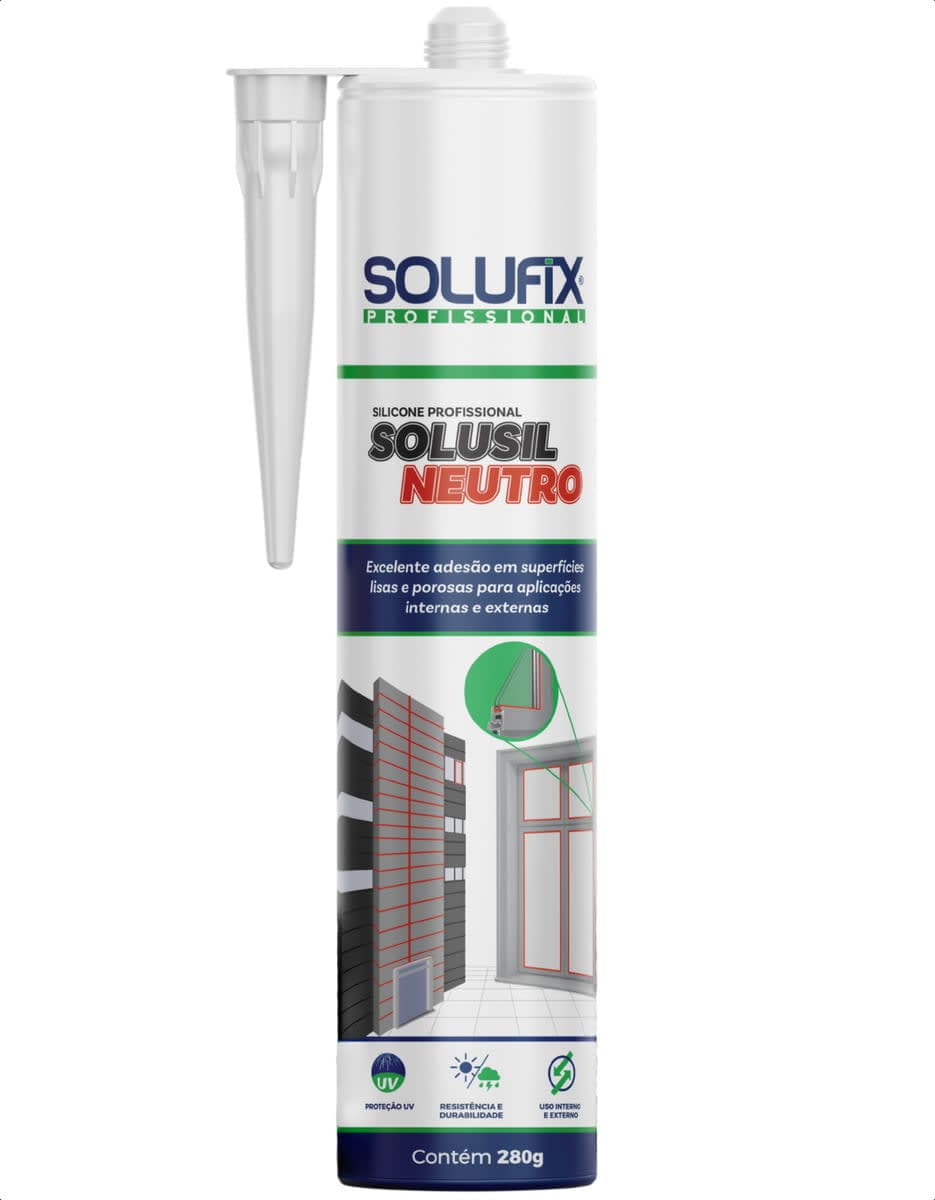 Selante Silicone Neutro Profissional Solufix Vedacao Multiuso