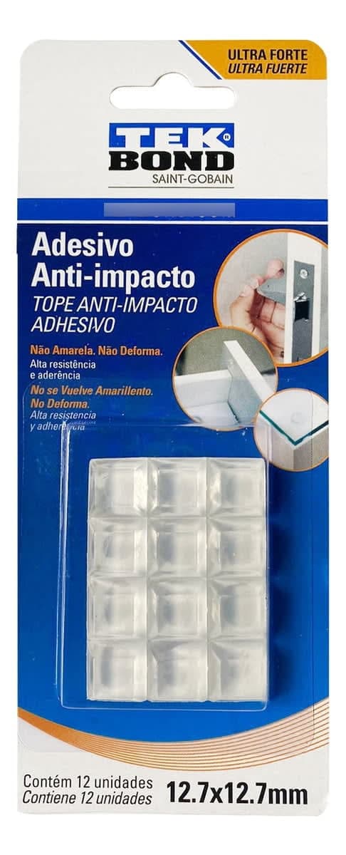 Anti Impacto Bumper Quadrado M12 7mm - Tekbond