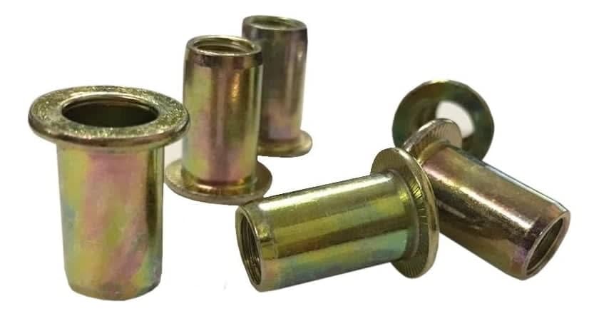 Rebite Revecler Rosca Liso Longo Bicromatizado