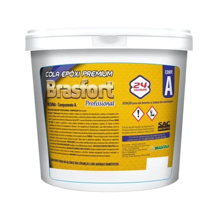 Araldite Cola Epóxi Brasfort Profissional 1,8 Kg A+b - Brascola