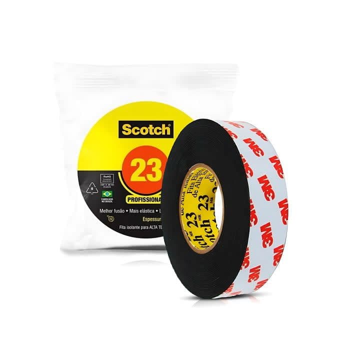 Fita Isolante Para Alta Tensão 19mm X 10m - 3m™ Scotch™ 23