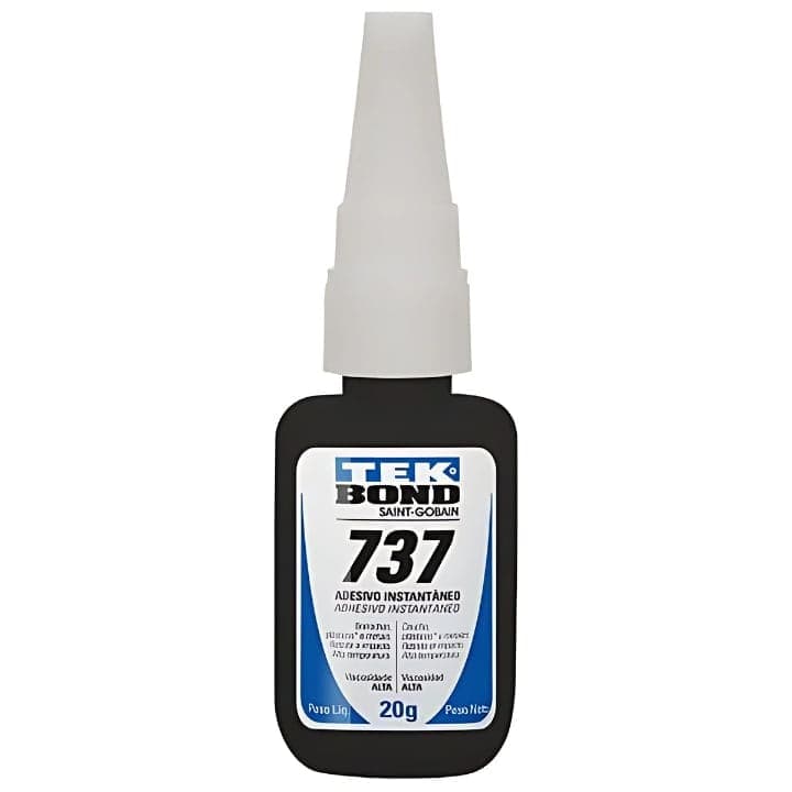 Adesivo Instantâneo 737 Preto 20g - Tekbond
