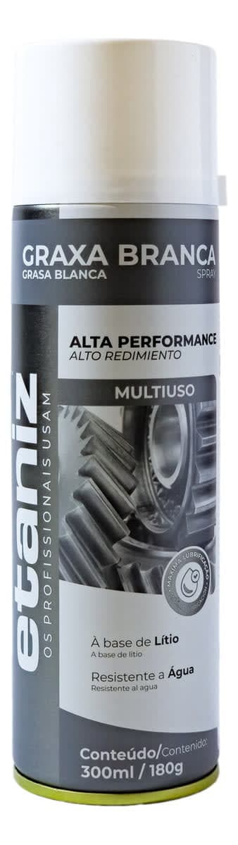 Graxa De Lítio Branca Spray 180g/300ml - Etaniz