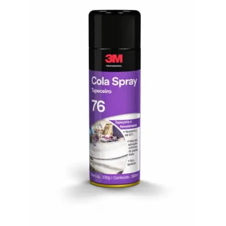 Adesivo Cola Spray 3m 76 para Tapecaria Fixacao Forte Limpa e Profissional Adesivo Cola Spray 3m 76 para Tapecaria Fixacao Forte Limpa e Profissional