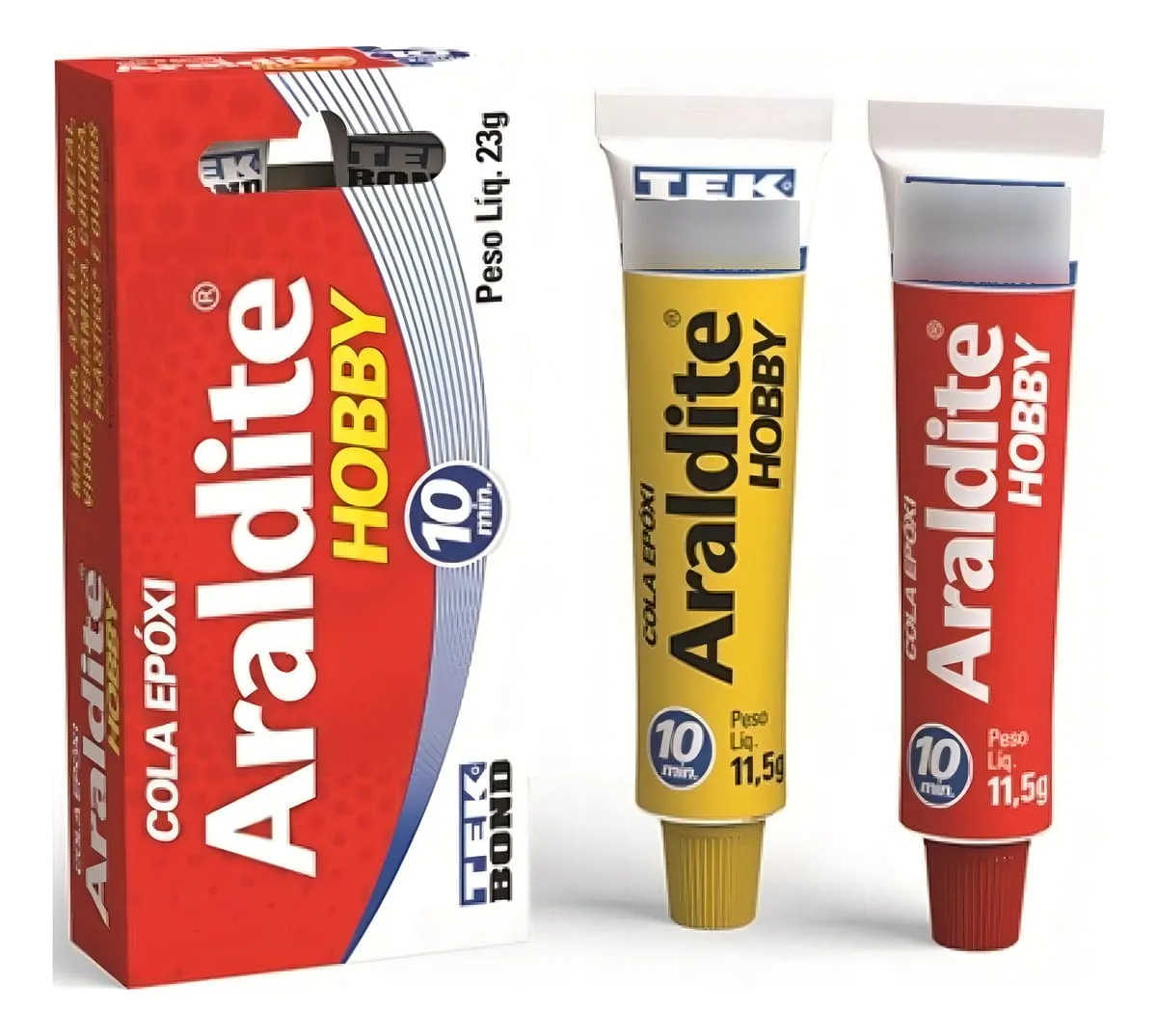 Adesivo Epóxi Araldite Hobby 23g Tek Bond – Alta Resistência E Secagem Rápida Adesivo Epóxi Araldite Hobby 23g Tek Bond – Alta Resistência E Secagem Rápida
