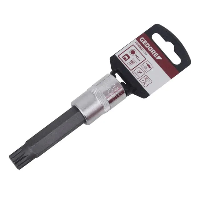 Chave Soquete Longa 1/2" Multidentada - Gedore Red