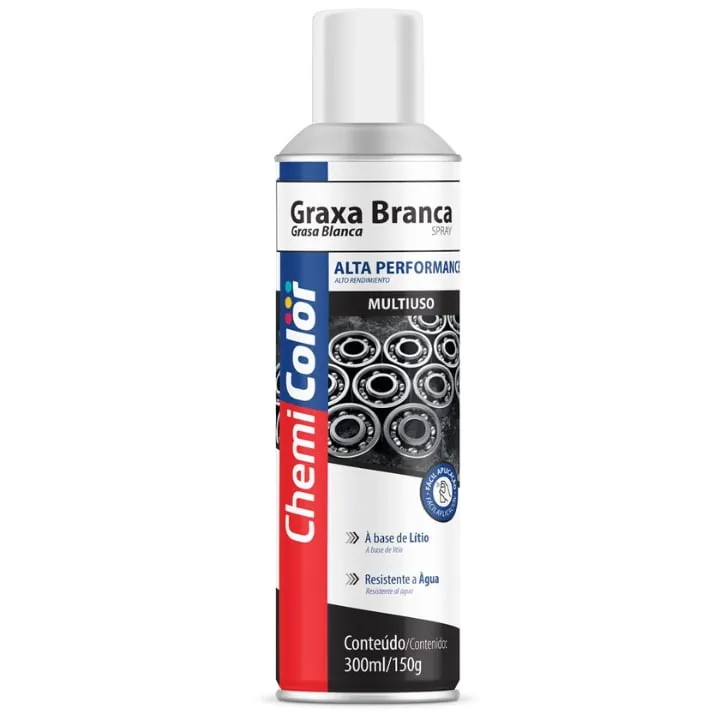 Graxa Spray Br 300ml - Chemicolor | Lubrificação E Proteção De Alta Performance Graxa Spray Br 300ml - Chemicolor | Lubrificação E Proteção De Alta Performance