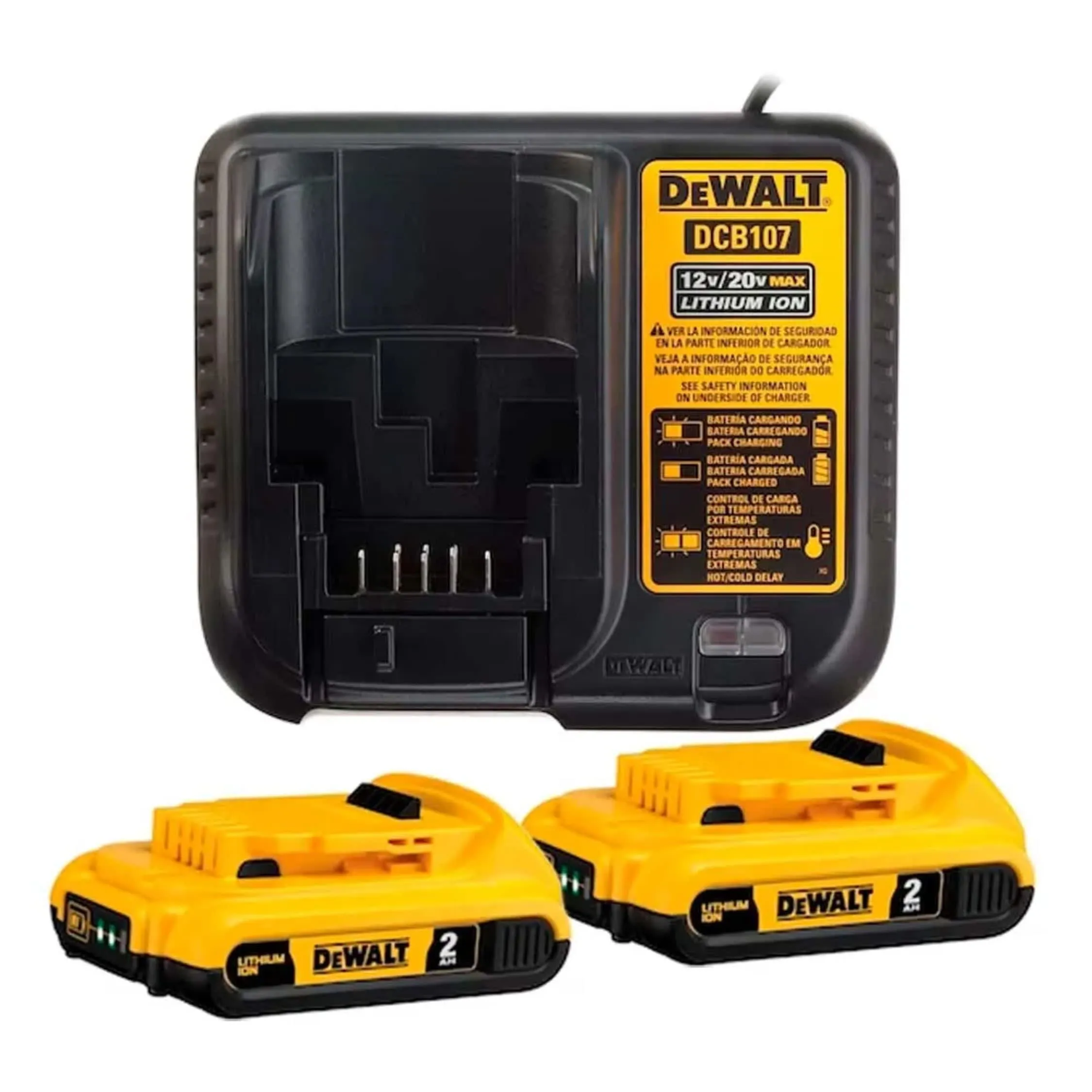 Kit Bateria 2.0ah + Carregador 20v Dcb203c2-b2 – Dewalt | Potência E Mobilidade Para Seu Dia A Dia P Kit Bateria 2.0ah + Carregador 20v Dcb203c2-b2 – Dewalt | Potência E Mobilidade Para Seu Dia A Dia P
