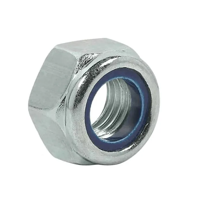 Porca Sextavada Auto-travante - Aço Carbono Zincado Branco