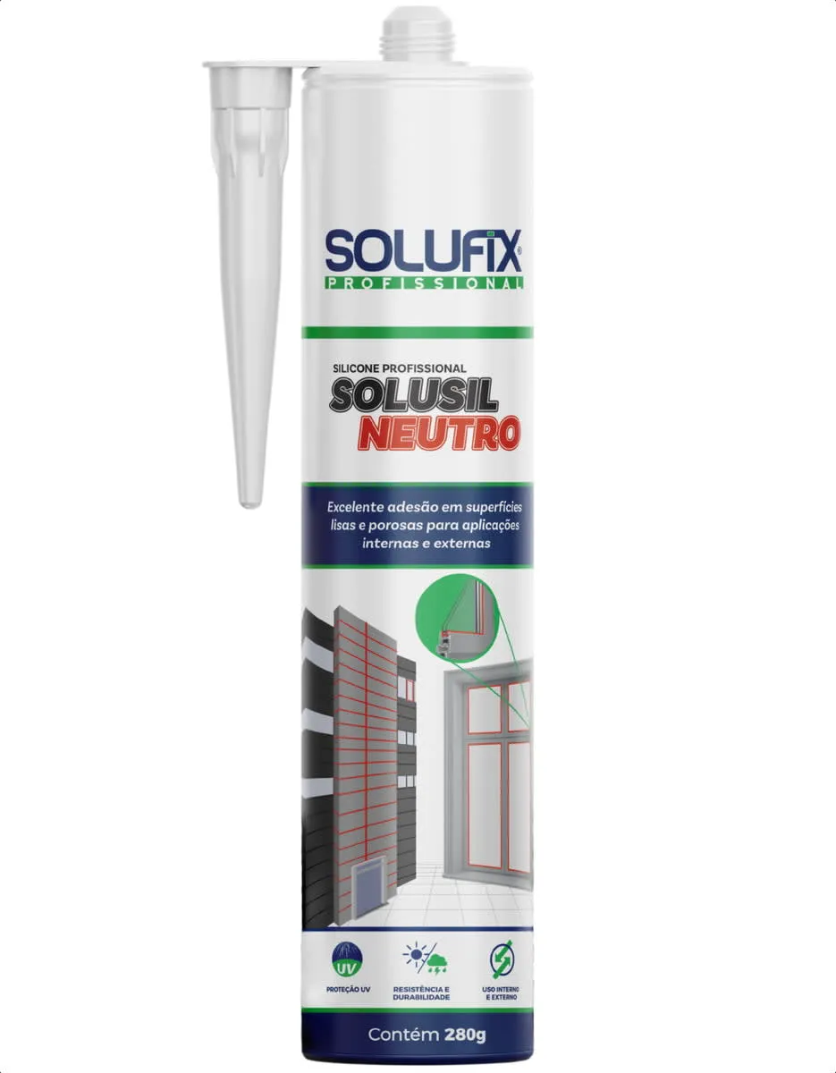 Selante Silicone Neutro Profissional Solufix Vedacao Multiuso