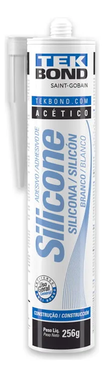 Silicone Acético Branco 256g - Tekbond